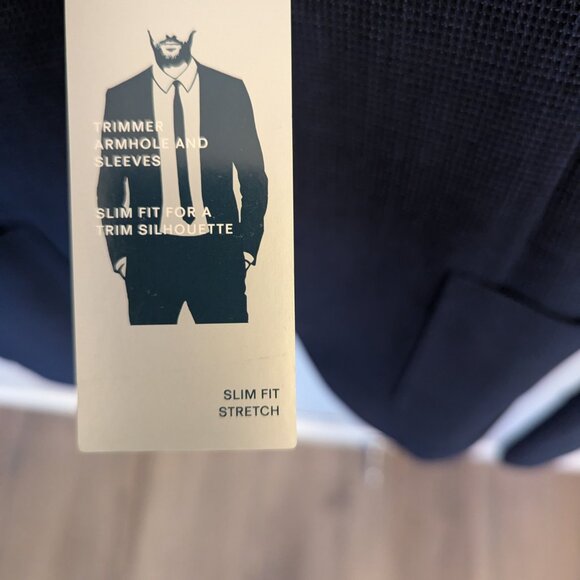 Men's Perry Ellis Wool Textured Blazer 40R - Picture 4 of 10